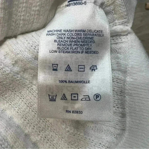 Lands End Tunic Style Boat Neck Cable Sweater Size XL - Picture 5 of 5